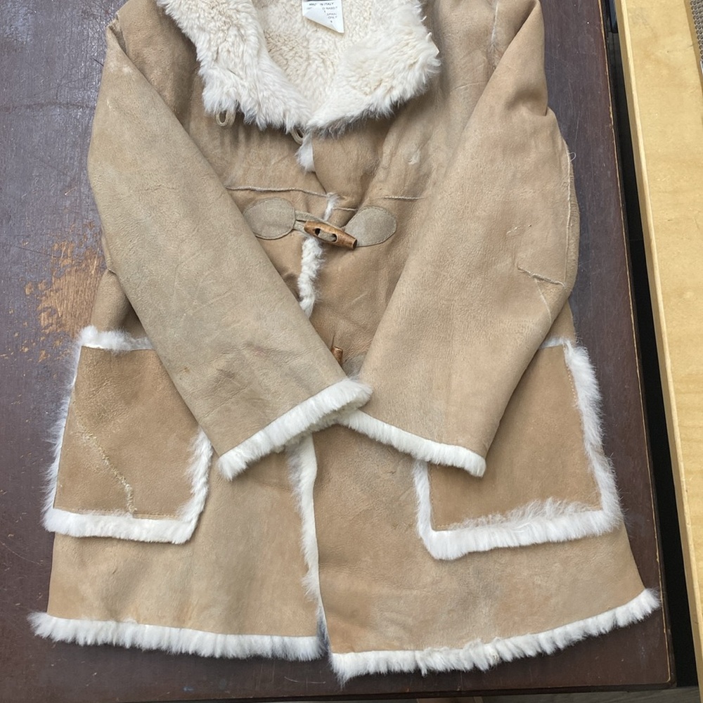 Real Rabbit Fur Shearling Coat - Picture 3 of 4